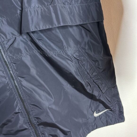 Vtg Nike 90s windbreaker zip up track jacket with back swoosh hit lockets size L - Picture 5 of 12